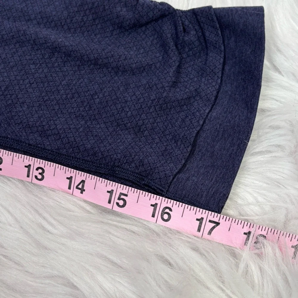 🍋Lululemon‎ Cropped Leggings Size 6 Ebb & Flow Dark Purple/Blue Seamless Tight